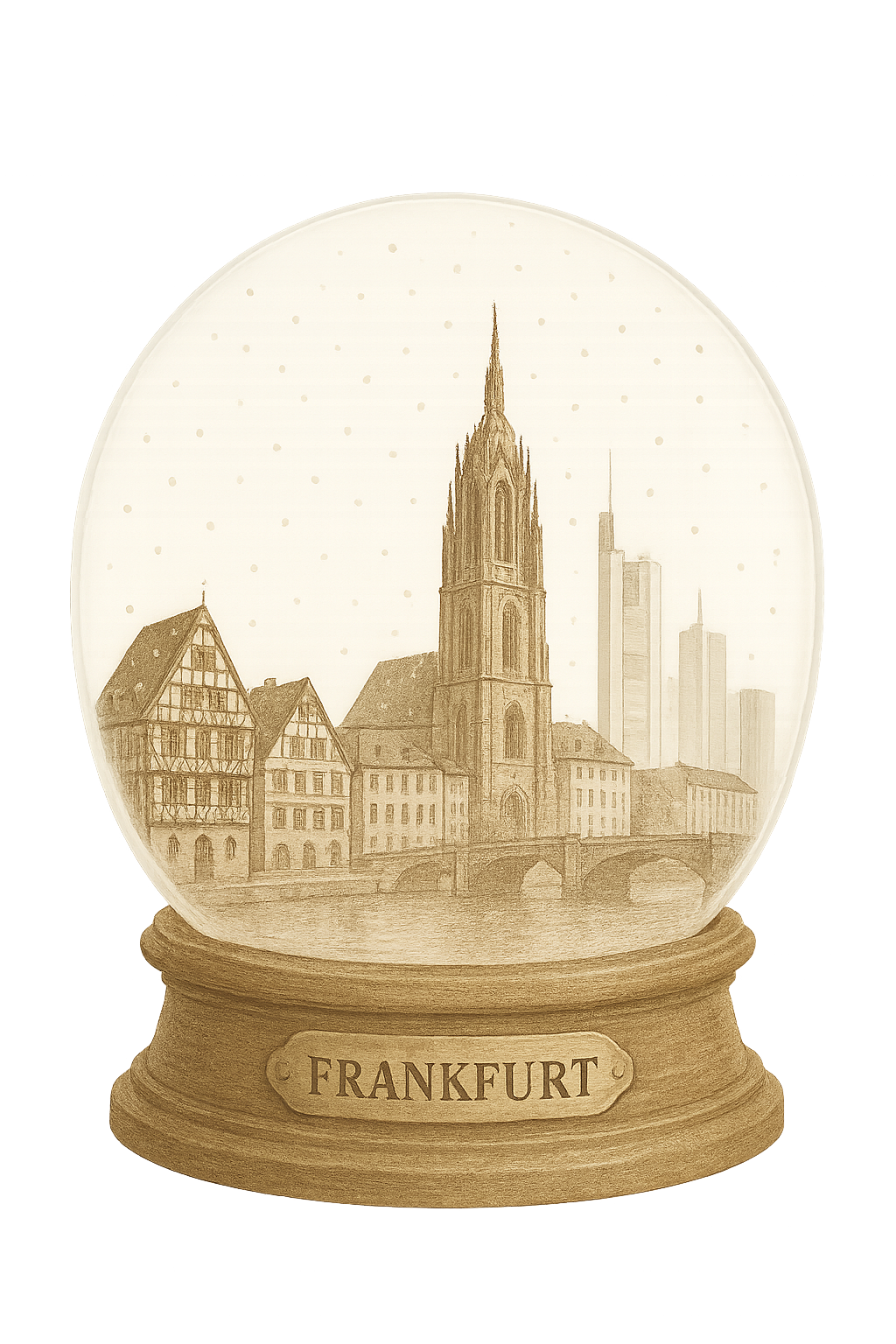 Snow Globe of Frankfurt